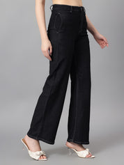Kotty Women Straight Fit High-Rise Stretchable Jeans