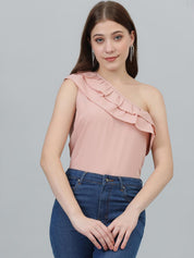 Kotty One Shoulder Crepe Top