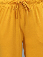 Kotty Women Yellow Loose Fit High-Rise Parallel Trousers