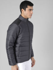 Kotty Men Black Solid Padded Jacket
