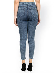 Kotty Women Blue Skinny Fit High-Rise Clean Look Stretchable Jeans