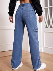 Kotty Women Jean Straight Fit High-Rise Clean Look Stretchable Cotton Jeans