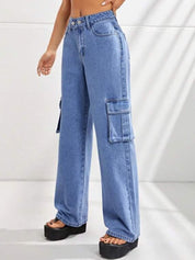 Kotty Women Blue Jean Straight Fit High-Rise Stretchable Jeans