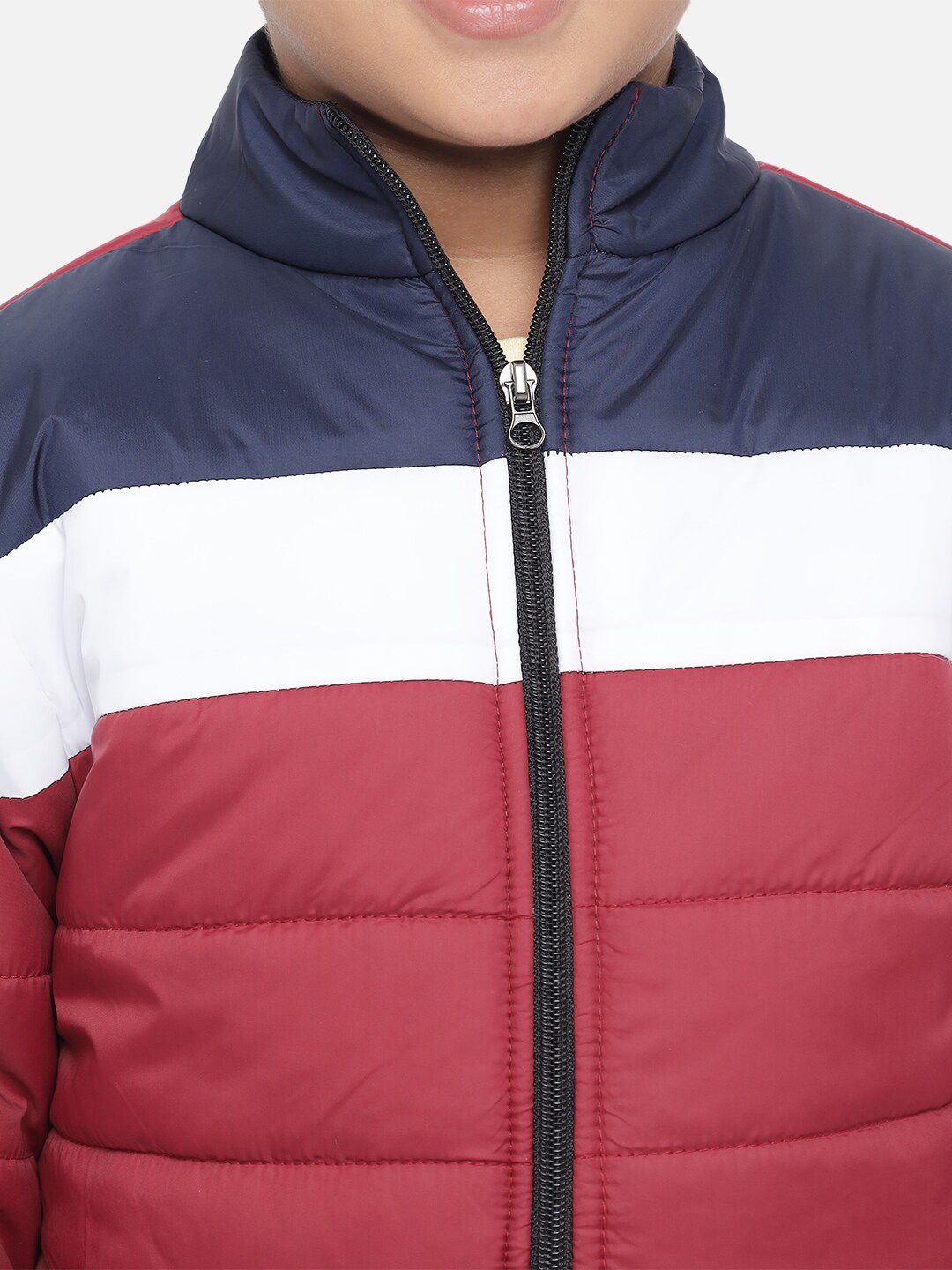 Kotty Boys Multicoloured Colourblocked Lightweight Puffer Jacket