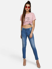 Kotty Women Blue Skinny Fit Mid-Rise Clean Look Jeans