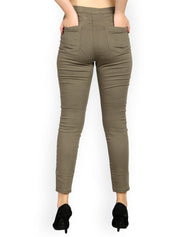 Kotty Women Taupe Skinny Fit High-Rise Clean Look Jeans