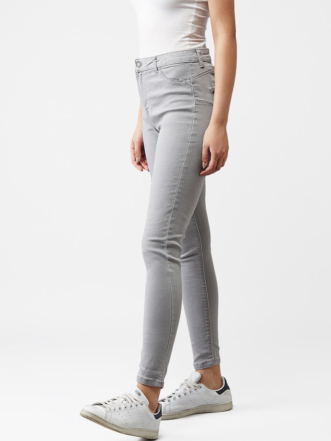 Kotty Women Grey Skinny Fit Jeans
