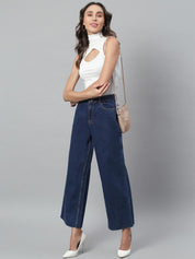 Kotty Women Jean Straight Fit High-Rise Stretchable Light Fade Jeans