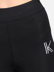 Kotty Women Black & White Printed Tights