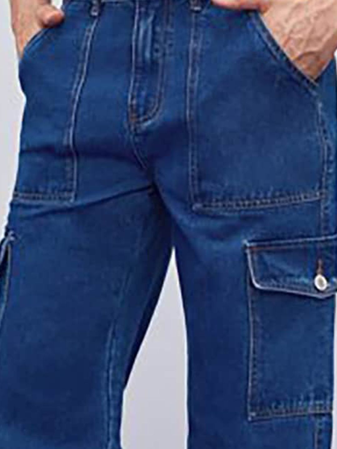 Kotty Men Jean Low-Rise Highly Distressed Stretchable Cropped Jeans