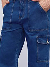 Kotty Men Jean Low-Rise Highly Distressed Stretchable Cropped Jeans