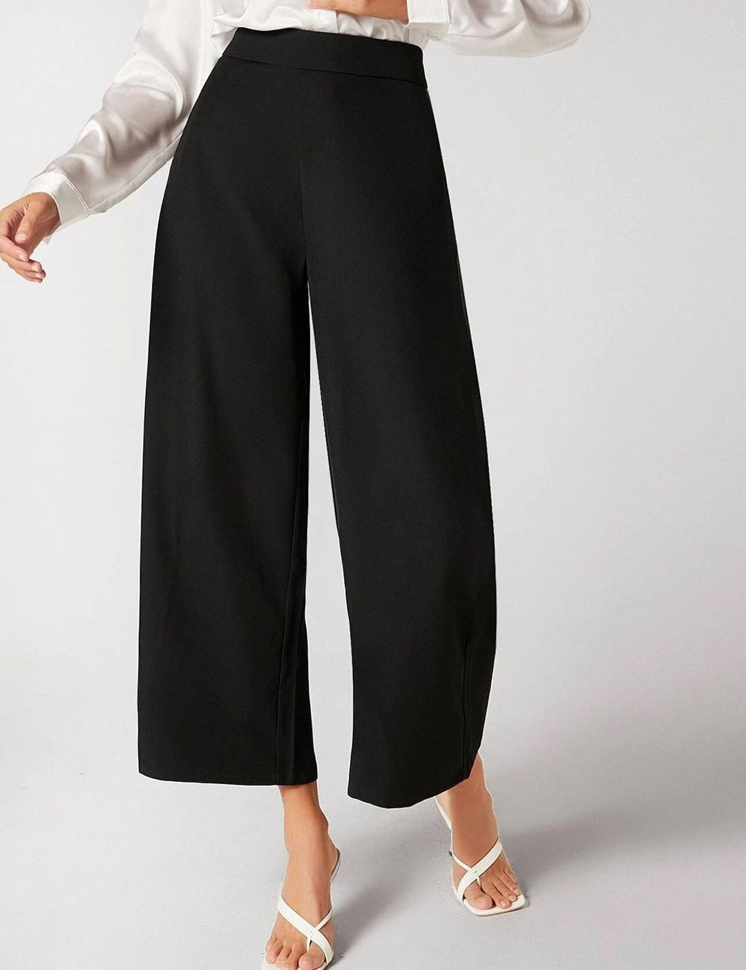 KOTTY BIZwear Women Relaxed Straight Fit High-Rise Easy Wash Trousers