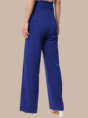 Kotty Women Pack Of 2 Relaxed High-Rise Straight Fit Easy Wash Pleated Trousers