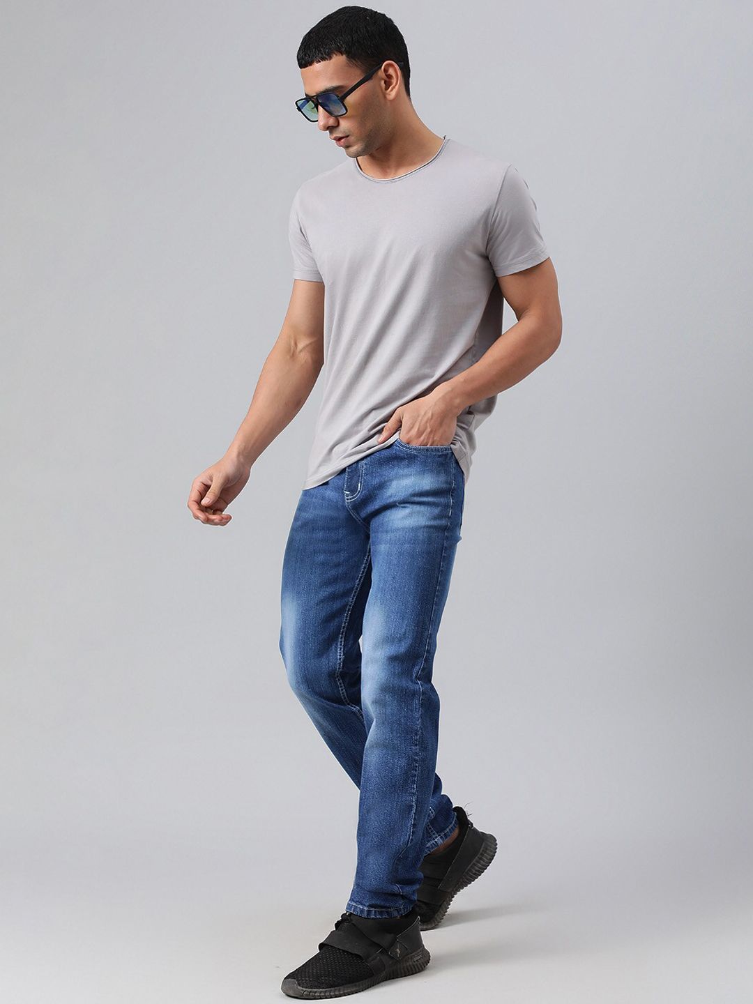 Kotty Men Regular Fit Low-Rise Stretchable Jeans