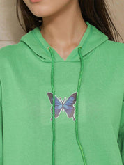 Kotty Women Graphic Printed Hooded Neck Full Sleeve Hoodie