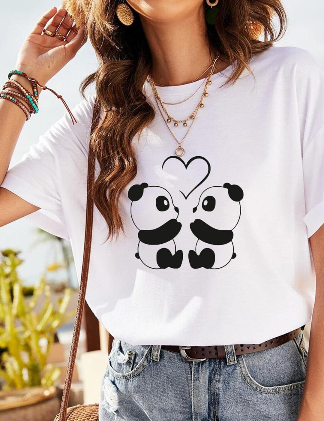 Kotty Graphic Printed Round Neck Drop-Shoulder Sleeves Oversized T-shirt
