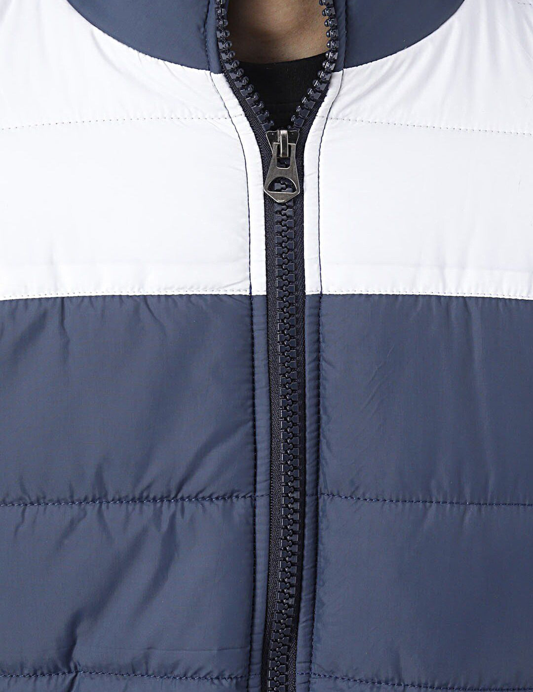 Kotty Men Blue Colourblocked Puffer Jacket