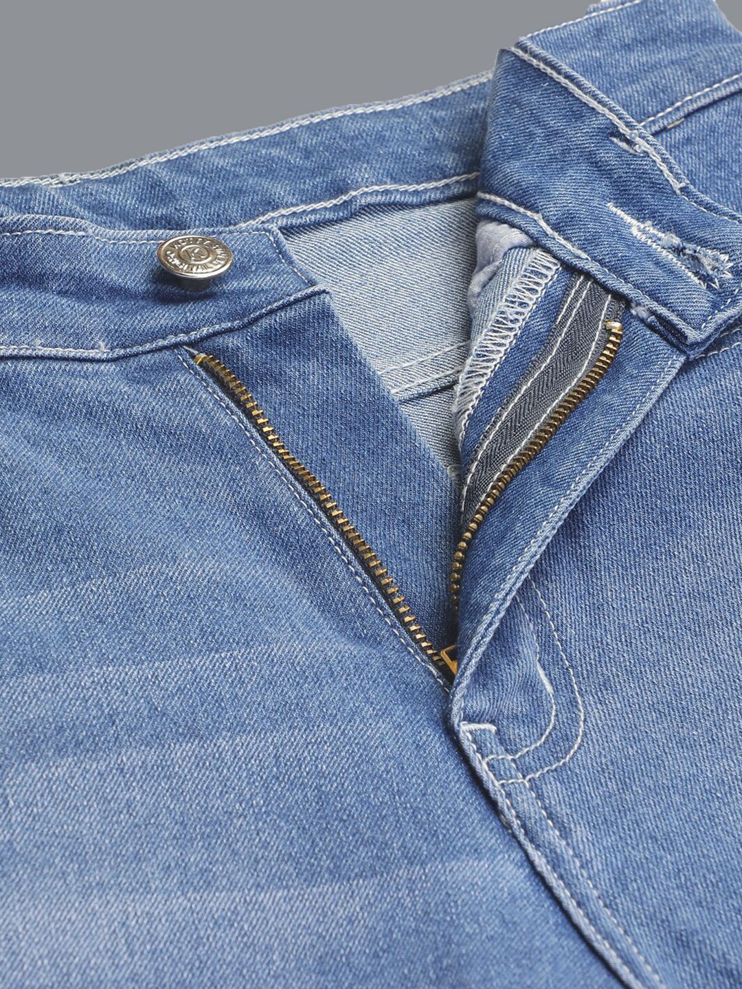 Kotty Women Jean Straight Fit High-Rise Light Fade Stretchable Jeans