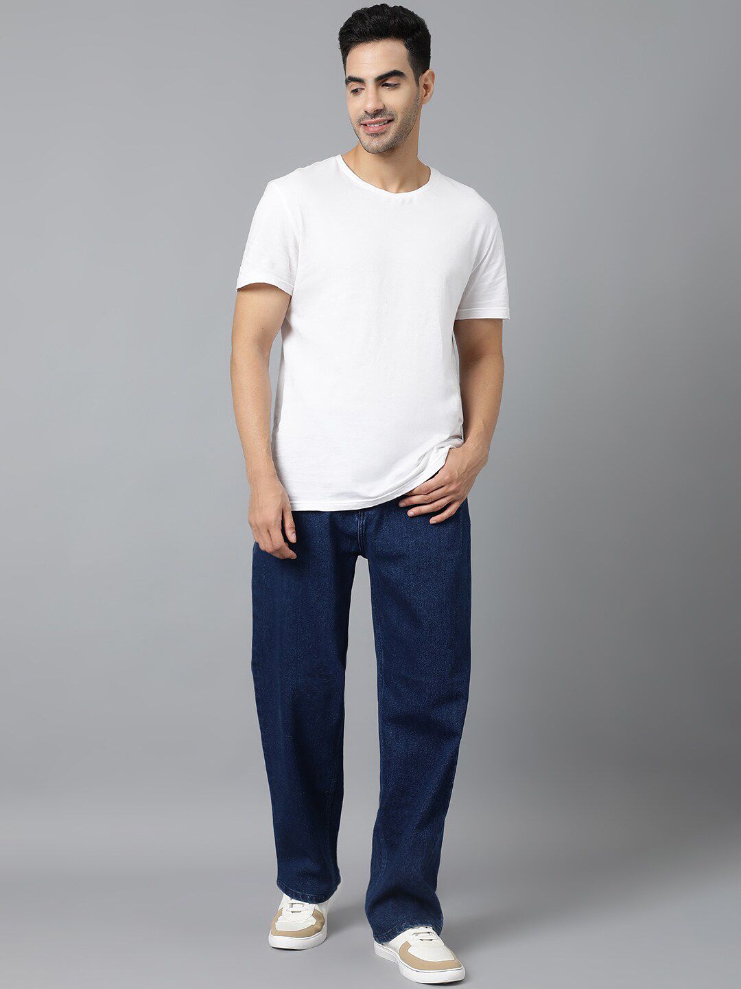 Kotty Men Blue Jean Fit Low-Rise Stretchable Jeans