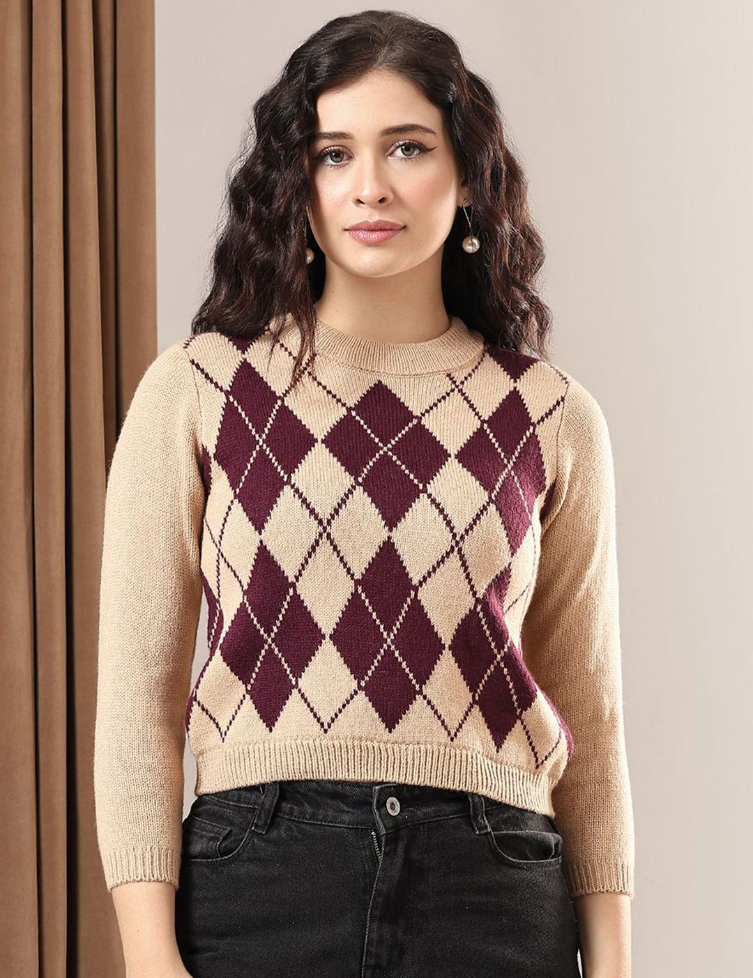 Kotty Women Crop Pullover Sweater