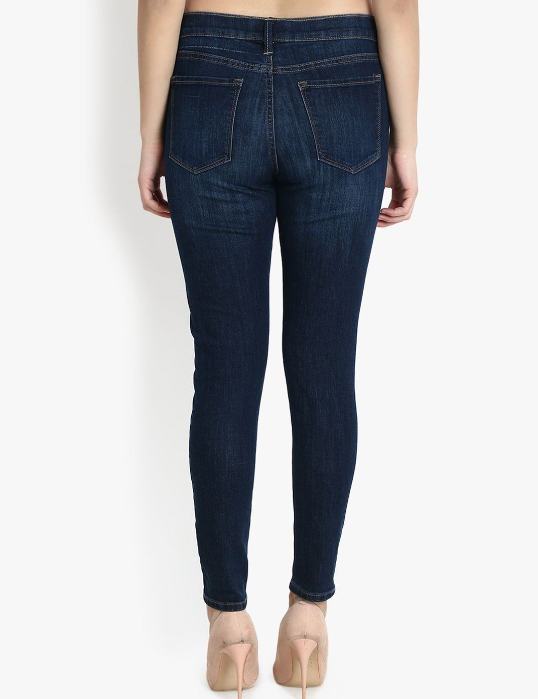 Kotty Women Blue Skinny Fit Mid-Rise Clean Look Jeans