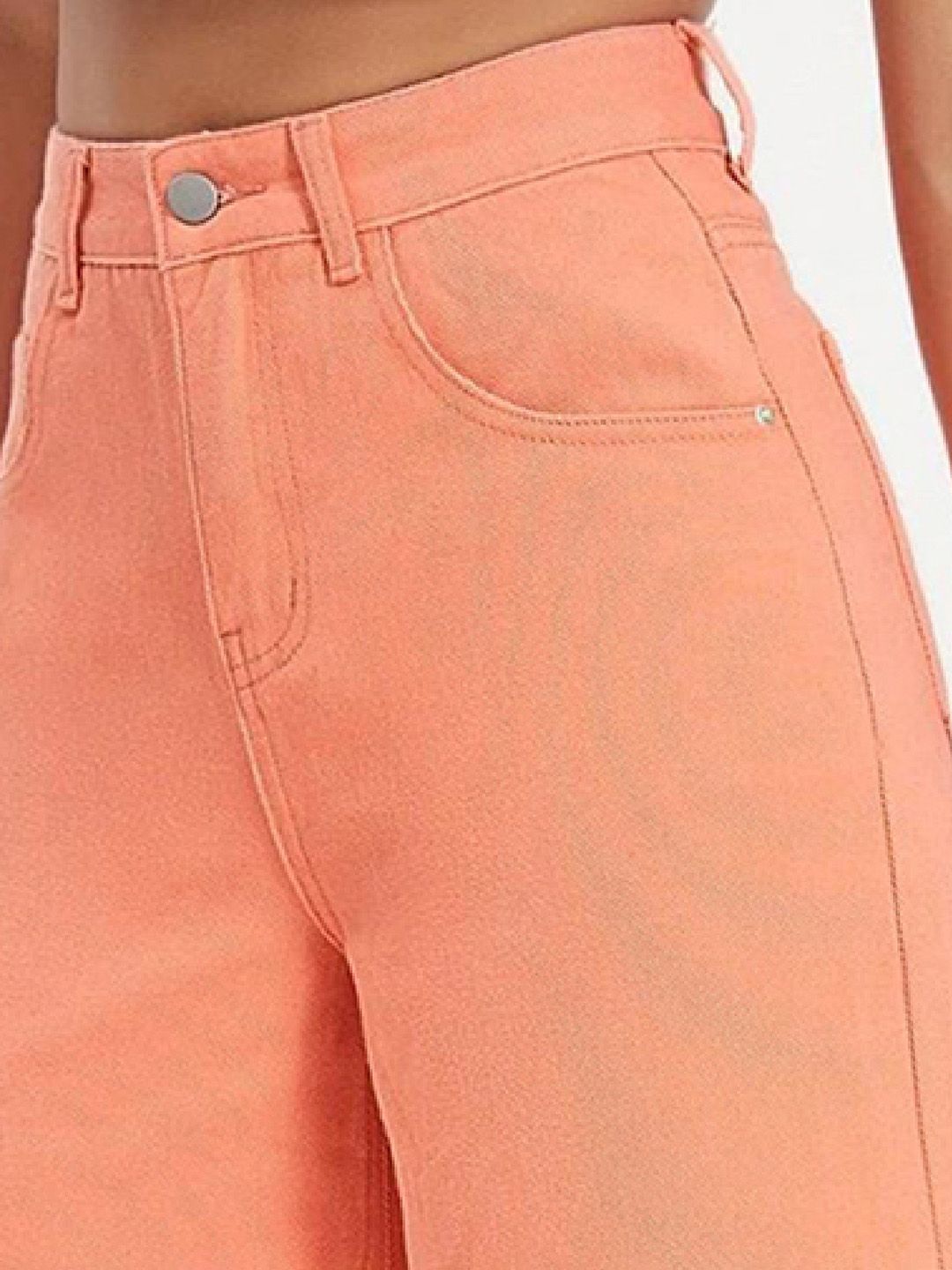 Kotty Women Flared High-Rise Cotton Clean Look Jeans