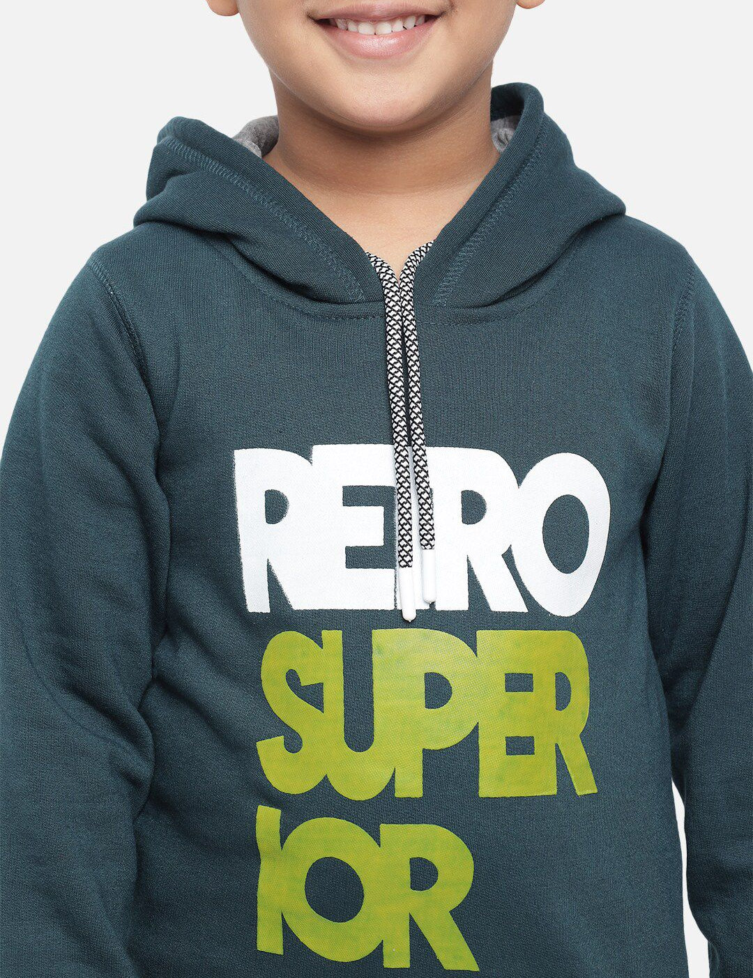 Kotty Boys Green Printed Sweatshirt