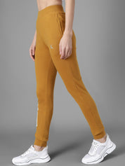 Kotty Women Mustard Yellow & White Printed Joggers