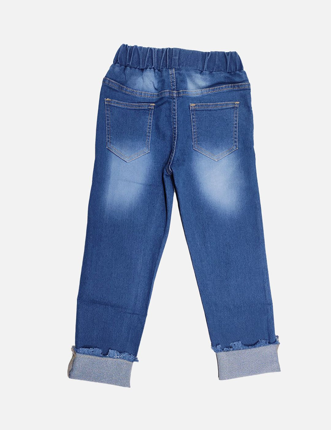 Kotty Boys Jean Jogger Low Distress Light Fade Stretchable Cotton Jeans