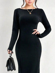 Kotty Women Backless A-Line Solid Dress