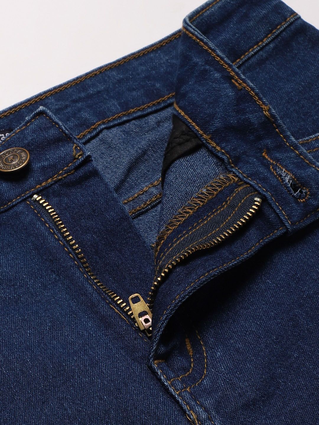 Kotty Women Blue Flared High-Rise Clean Look Jeans