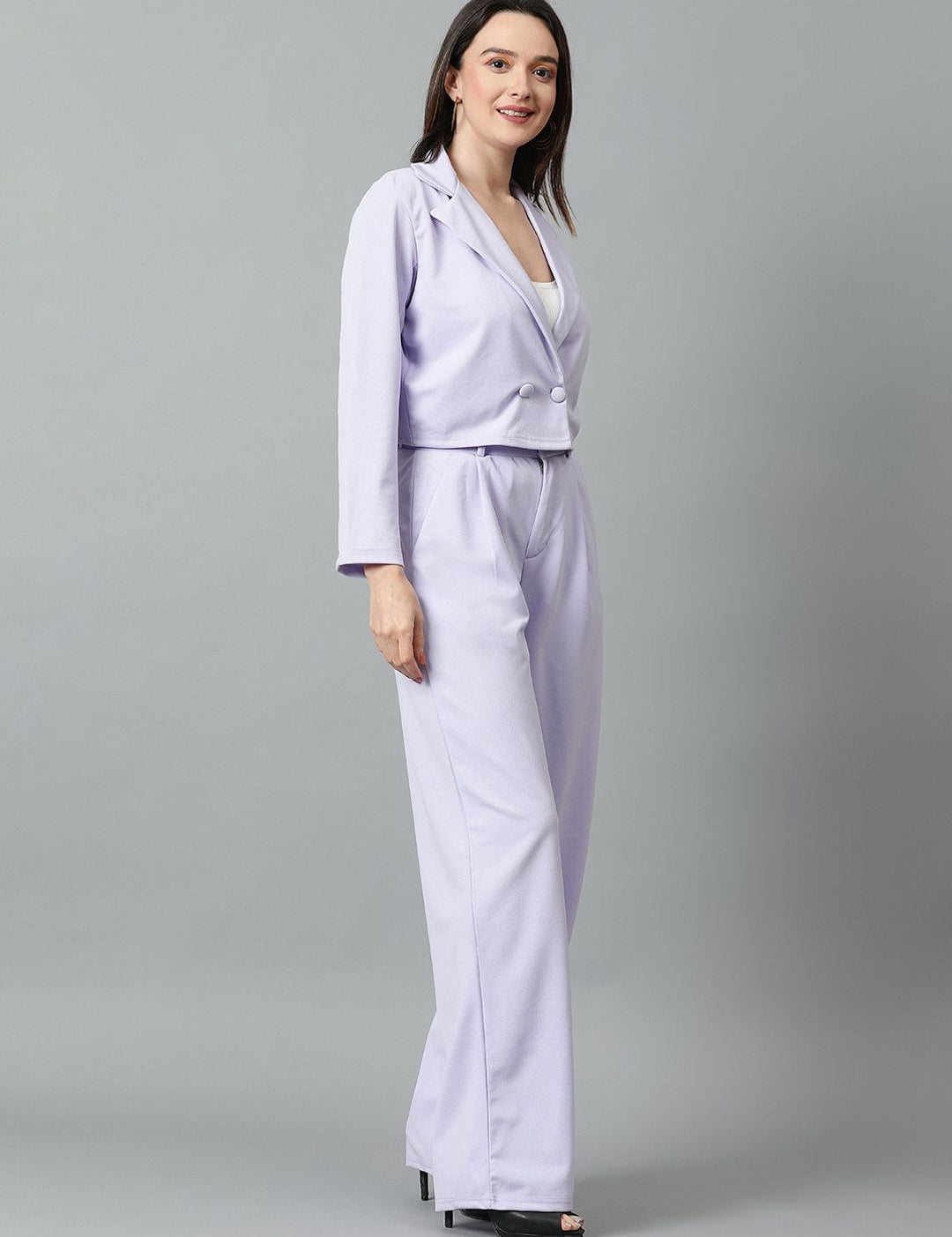 KOTTY BIZwear Basics Shirt Collar Coat With Trousers Co-Ords