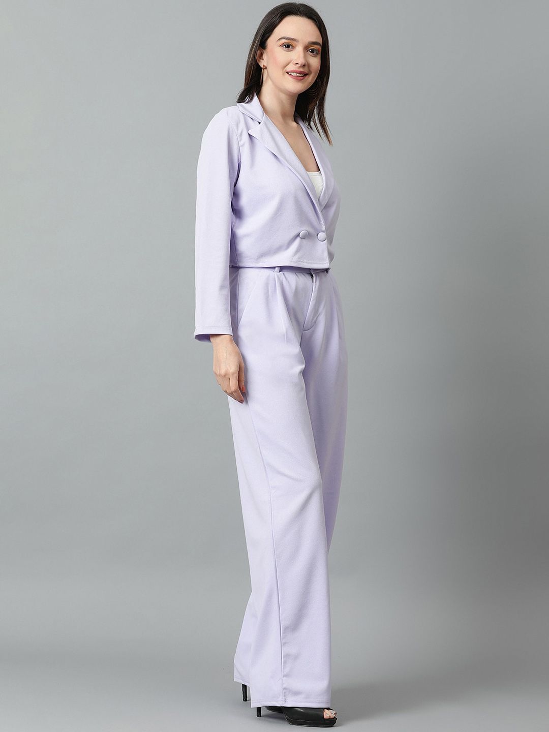 KOTTY BIZwear Basics Shirt Collar Coat With Trousers Co-Ords