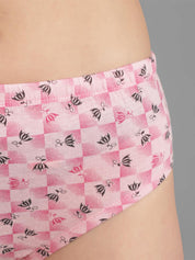 Kotty Women Pack Of 3 Floral Printed Cotton Hipster Briefs