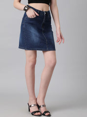 Kotty Denim Straight Skirt