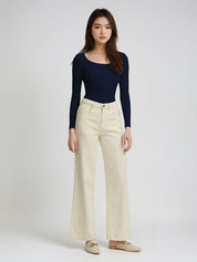 Kotty Women Solid Scoop Neck Top