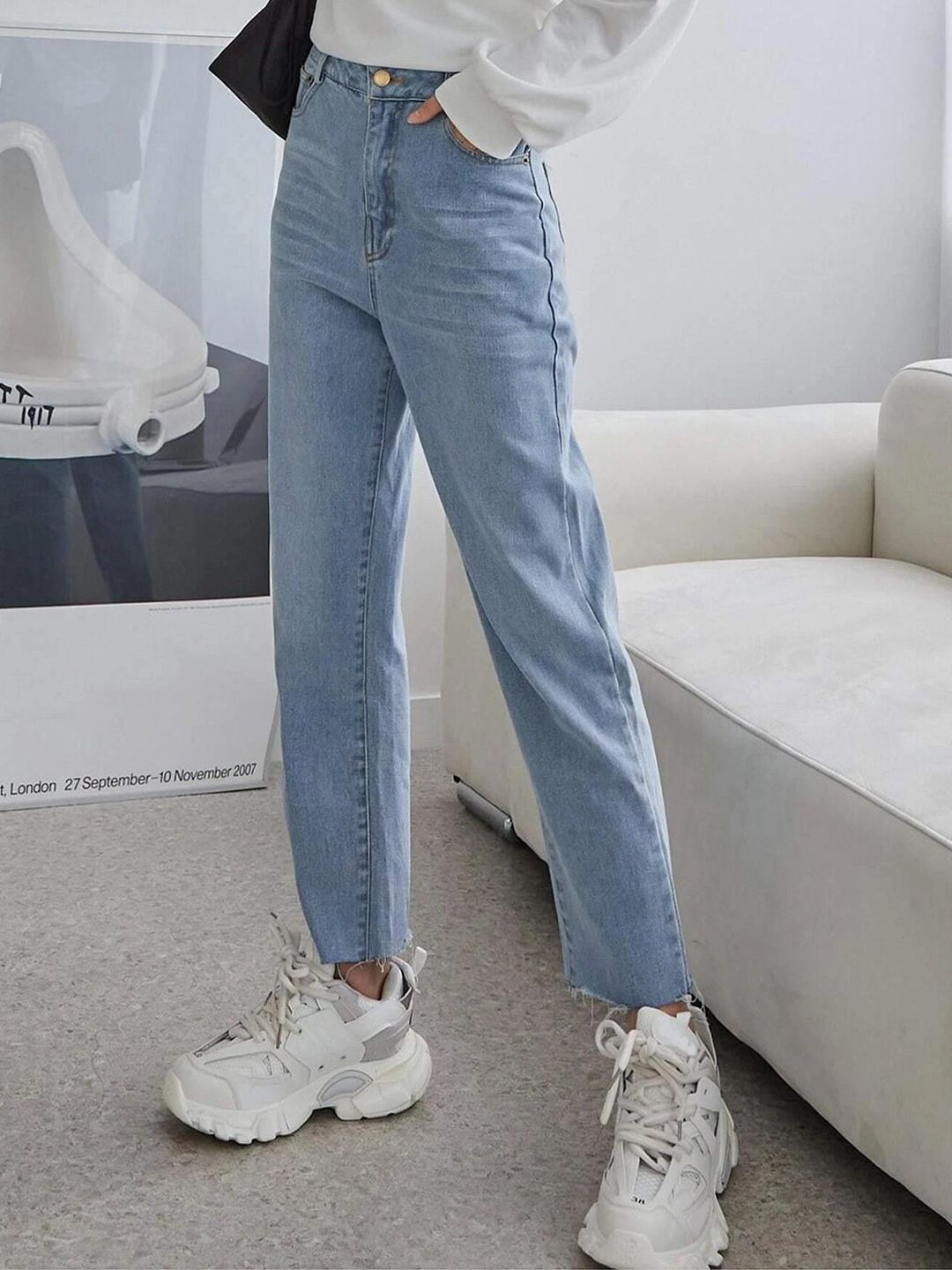 Kotty Women Jean Regular Fit High-Rise Heavy Fade Jeans