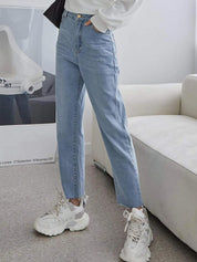 Kotty Women Jean Regular Fit High-Rise Heavy Fade Jeans