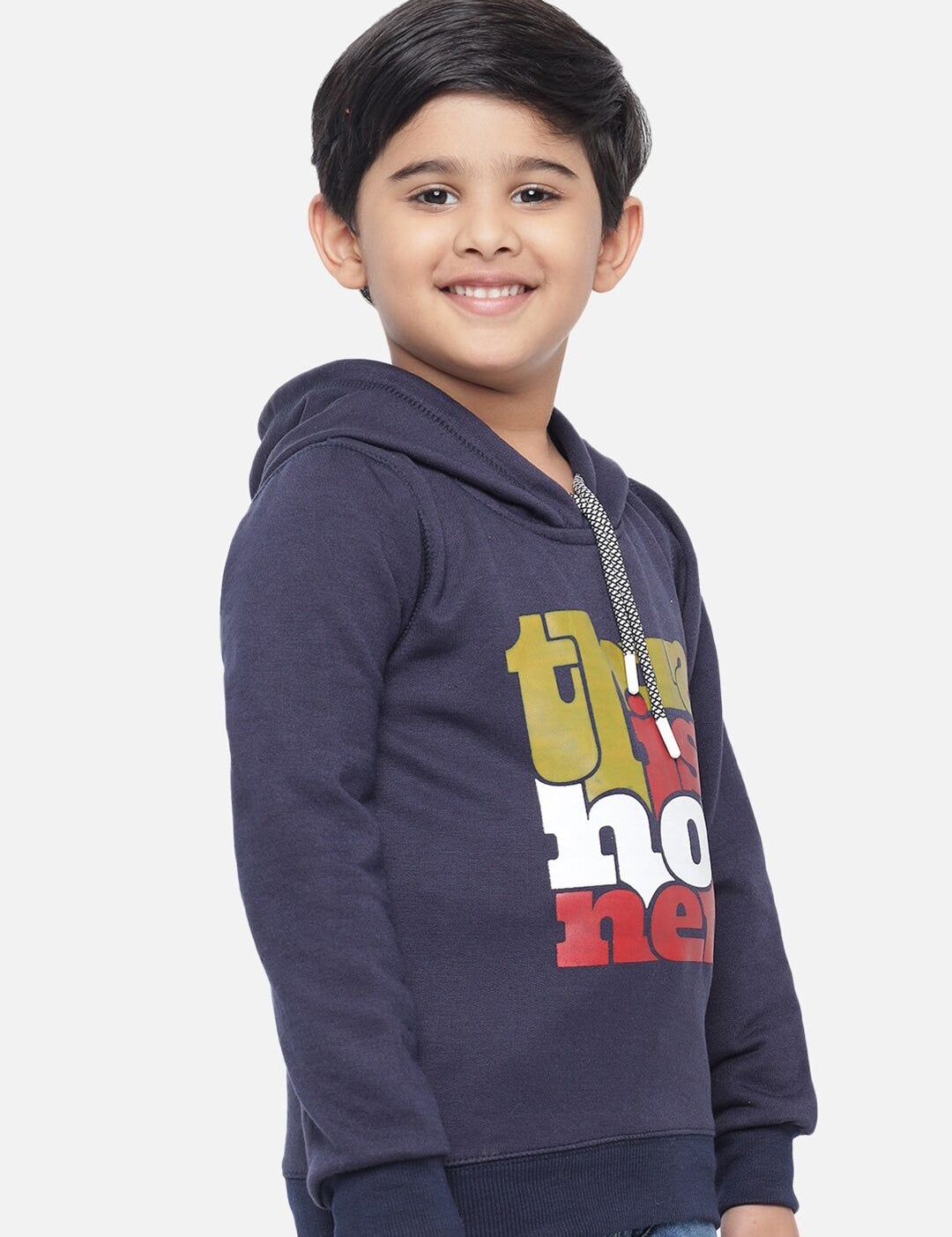 Kotty Boys Blue Printed Sweatshirt