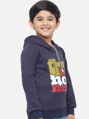 Kotty Boys Blue Printed Sweatshirt