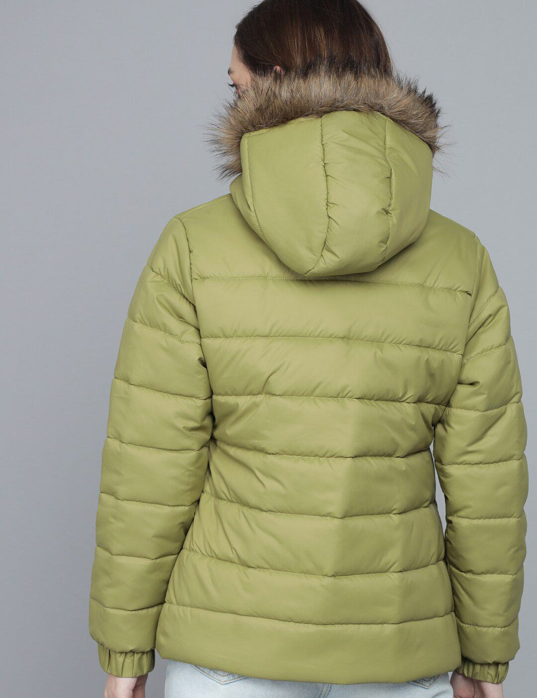 Kotty Women Green Lightweight Padded Jacket