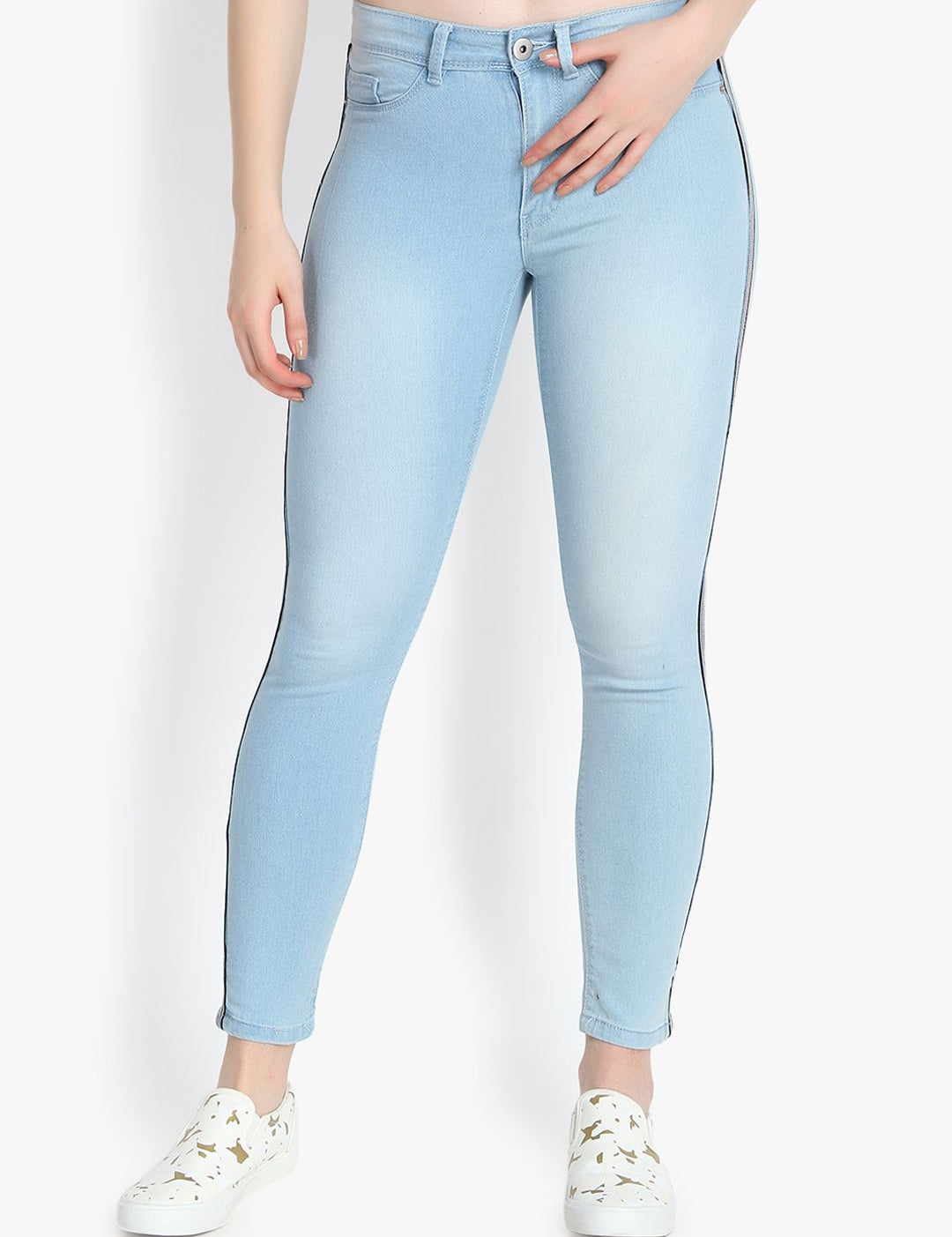 Kotty Women Blue Skinny Fit High-Rise Clean Look Jeans