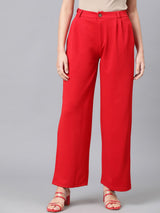 Kotty Women High-Rise Easy Wash Regular Trousers