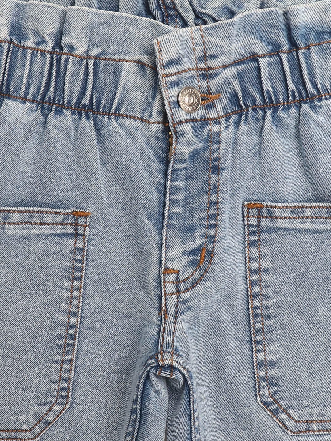 Kotty Girls Blue Jean Boyfriend Fit Jeans