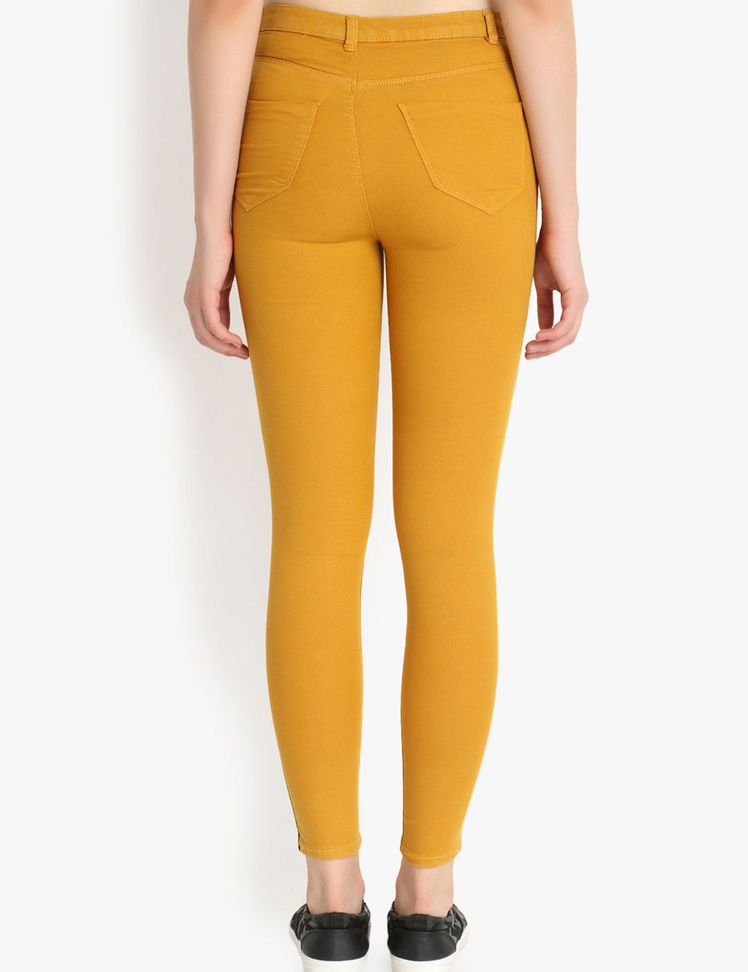 Kotty Women Yellow Skinny Fit High-Rise Clean Look Jeans