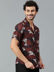 Kotty Men Abstract Printed Casual Shirt