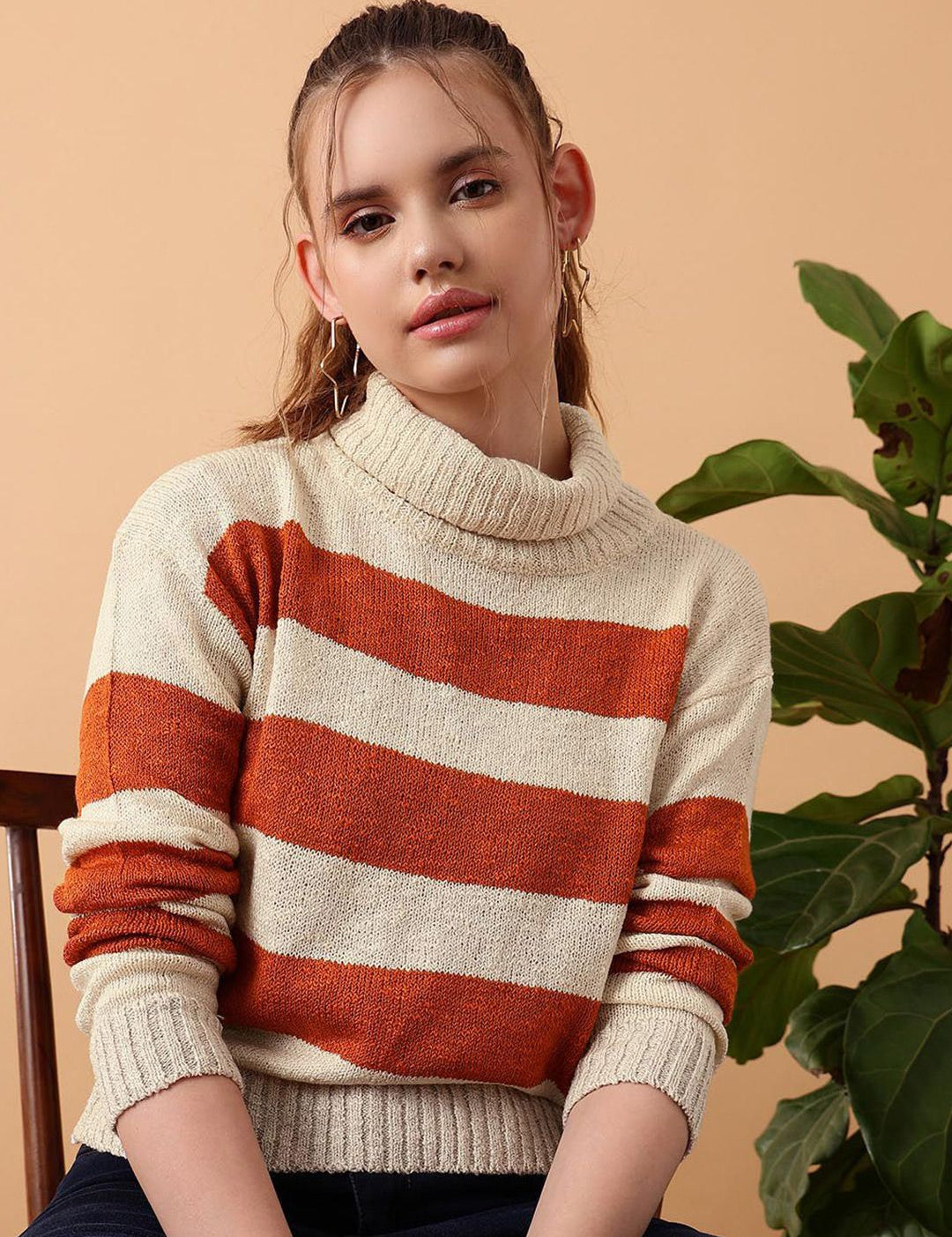 Kotty Women Cotton Striped Pullover