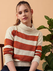 Kotty Women Cotton Striped Pullover