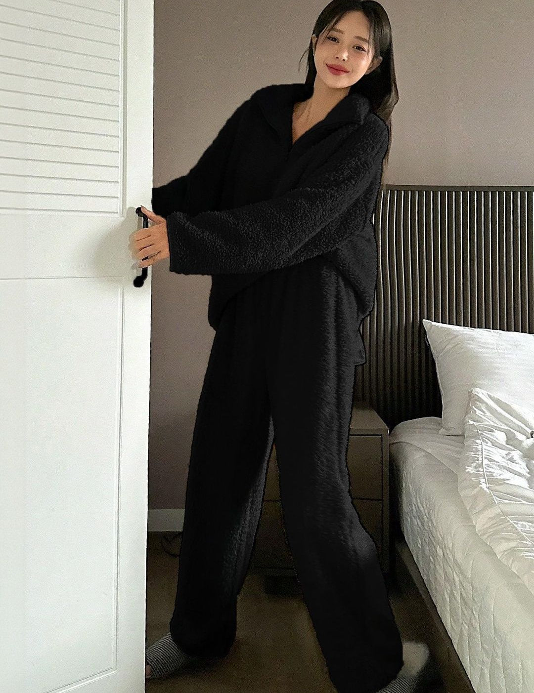 Kotty Polo Collar Sweatshirt with Trousers 