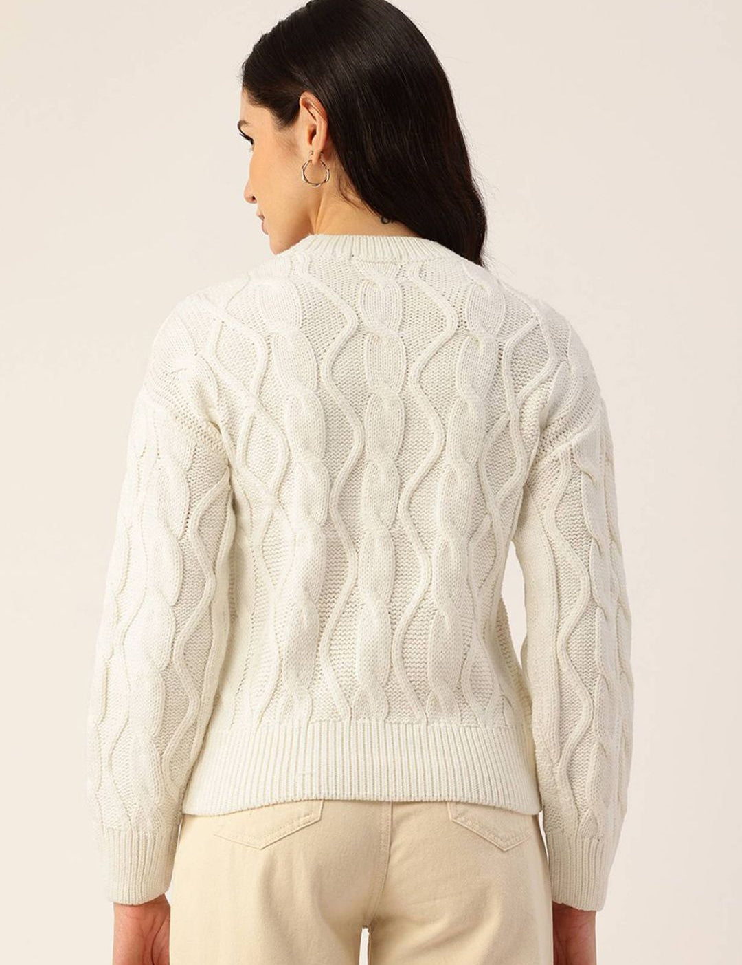 Kotty Women Cable Knit Pullover Sweater